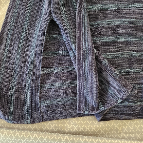 Pure J Jill Blue Knit Poncho Sweater Pullover Size S/M - Picture 8 of 11